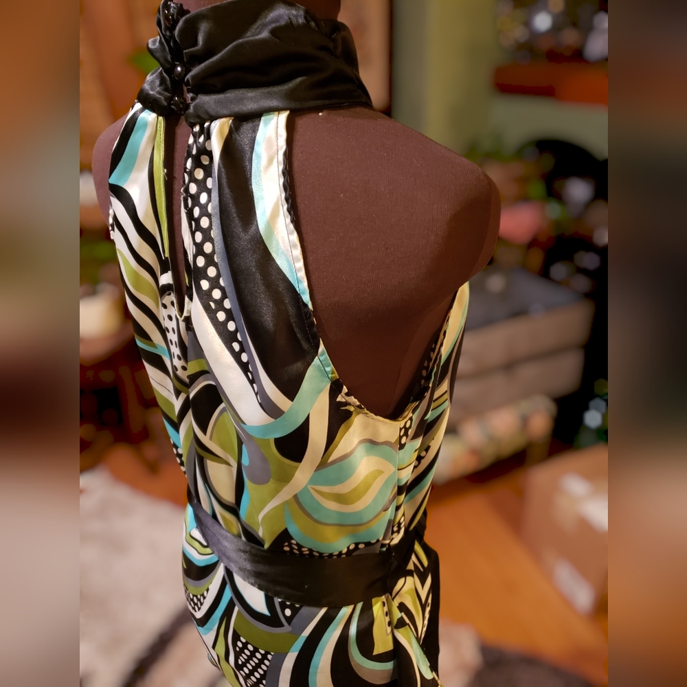 3 / $22 Heart and Soul silky high-neck halter L - Picture 9 of 15